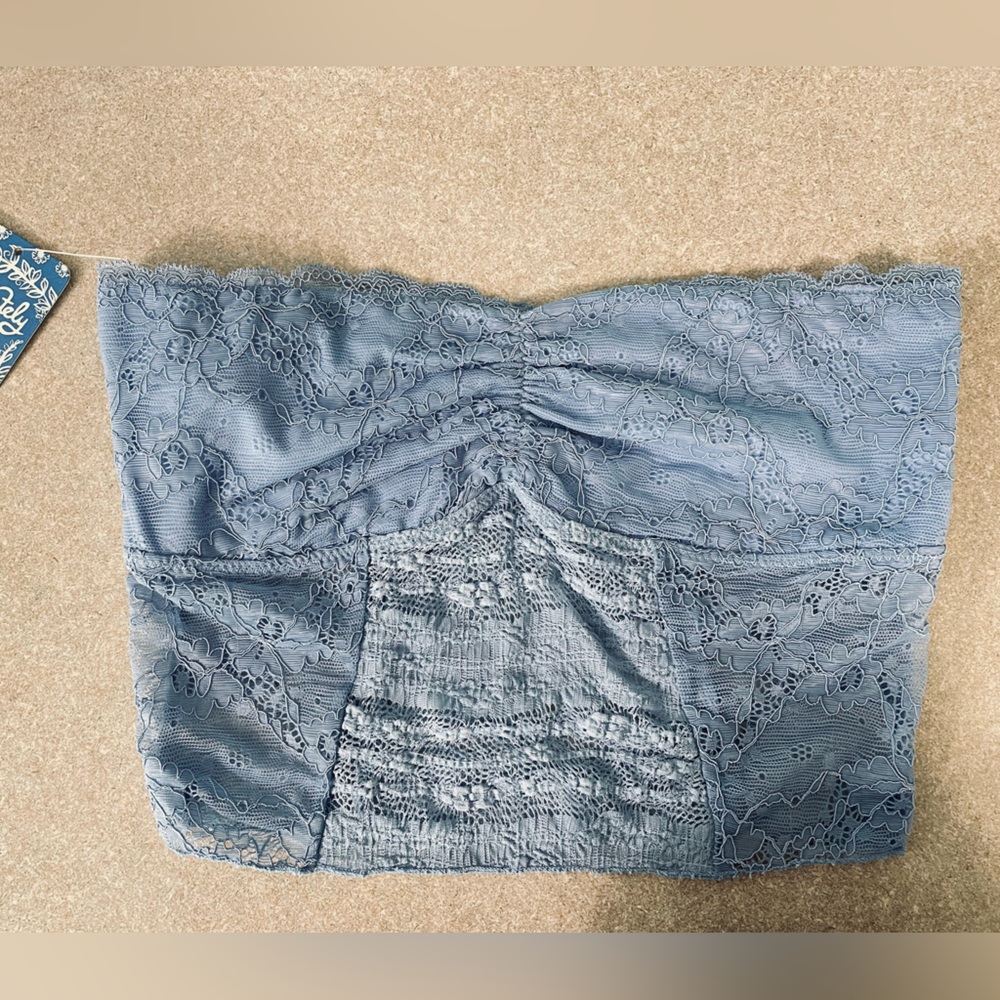 Free People True Blue Lace Bralette